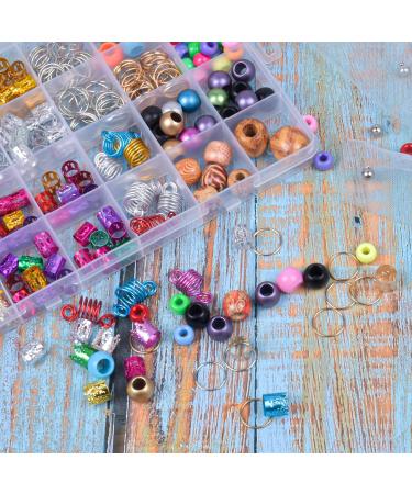 Avodova 278-Piece Hair Dreadlocks Accessories Set | Pearl Cuffs Aluminum Hair Pearls & Rings | Braids Jewelry & Wooden Beads for Kids & Girls - Buy Online on GoSupps.com