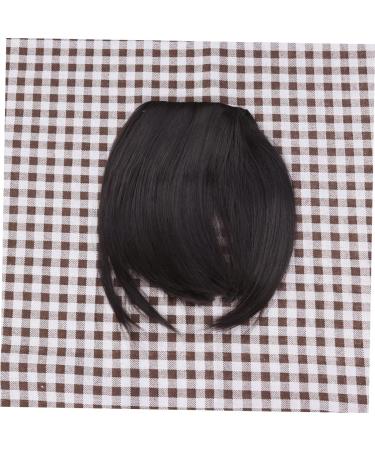 POPETPOP Piece Clip on Fringe Straight Flat Bangs Human Hair Extensions Bangs French Bangs Fringe Front Side Bangs Forehead Hair Extensions Wig with Bang Clip in Bangs Tassel Clip Air Bangs - Buy Online on GoSupps.com