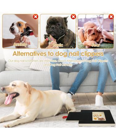Wooden Dog Nail File Board with Snack Box - Puppy Nail Grinding Pad Alternative to Clippers & Grinders - Buy Online on GoSupps.com