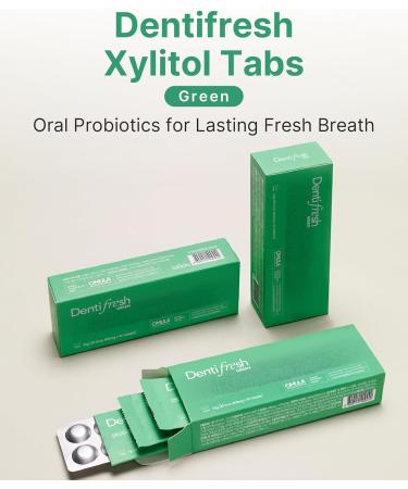 K-Nutra Dentifresh Green - Sugar Free Oral Probiotic Tablets for Bad Breath & Gum Health | 4 Billion CFU Mild Mint Flavor 30 Tablets - International Shipping Available - Buy Online on GoSupps.com