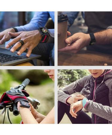 Arae Stretchy Watch Band Compatible for Apple Watch Band 45mm 44mm 42mm Comfortable Adjustable Sport Band for iWatch Series 7 6 5 4 SE 3 2 1 Women Men Black 42/44/45mm - Buy Online on GoSupps.com