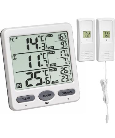 Radio Thermometer Trio TFA 30.3062 Radio Thermometer Room Temperature Monitoring (white 30.3062.02)