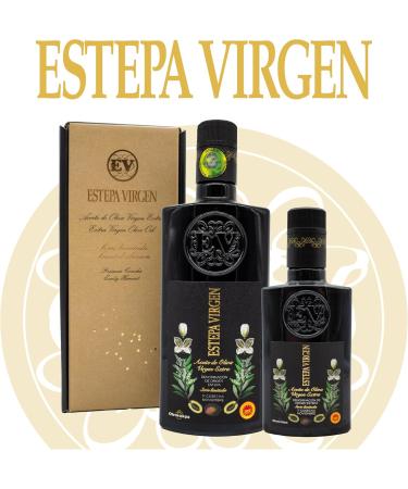  ESTEPA VIRGEN Estepa Virgen - Premium extra virgin olive oil 500ml - DOP Steppe - Cold extraction - Selection of regional varieties - Intense fruit - Sustainable production - For gourmet dishes - Buy Online on GoSupps.com