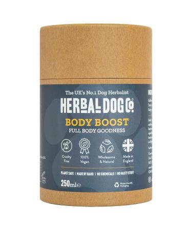 Herbal Dog Co Body Boost Dog Multivitamin Herbal Blend 250ml - Dog Vitamins & Supplements for Dogs & Puppies - All-Natural Vegan Made in UK Body Boost 250 ml (Pack of 1)