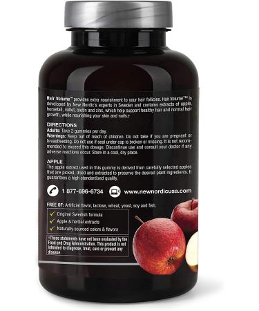 New Nordic Hair Volume Gummies - Apple Flavor with Biotin & Herbs | 60 Gummies - Buy Online on GoSupps.com