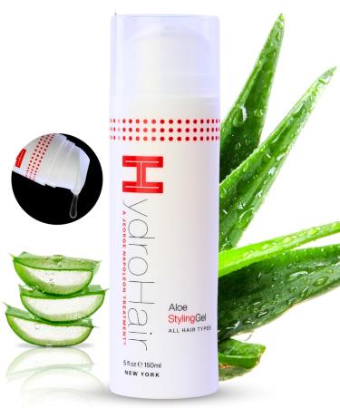 HydroGel Organic Aloe Vera Styling Gel | Long-lasting Hold & Hair Repair | All Natural Ingredients for Volume & Shine | Controls Hair Loss - Suitable for All Hair Types - Buy Online on GoSupps.com