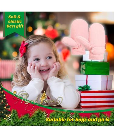 Kids Teen Winter Mittens, Soft Lined Warm Snow Ski Gloves - Pink - Buy Online on GoSupps.com