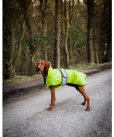 Danish Design Hi-Viz 2-in-1 Dog Coat - 16 Inch 40 cm (Waterproof, Windproof, Removable Fleece Lining) - Buy Online on GoSupps.com