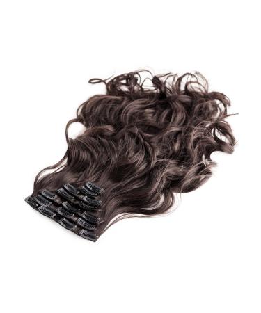 Premium Brown Clip-in Hair Extensions Set - 7 Pieces 60 cm Curly & Heat Resistant for Effortless Style - Buy Online on GoSupps.com