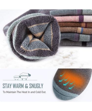 Merino Wool Ski Socks 2-Pack - Gray Medium, Over The Calf, Non-Slip Cuff for Men & Women - Buy Online on GoSupps.com
