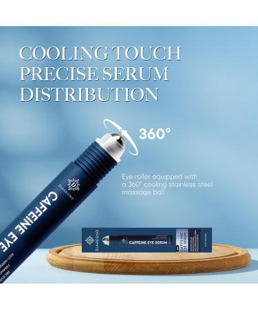 Brighten Your Eyes: Caffeine Eye Cream for Dark Circles & Puffiness - Cooling Roller Serum for Wrinkles - Buy Online on GoSupps.com