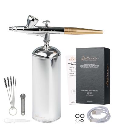Belloccio Cordless Handheld Airbrushing Makeup System Only - 15 to 30 PSI Rechargeable Multiple Uses Cakes Hobby Art Crafts