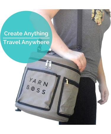 Yarn Boss Yarn Bag - Organize Your Knitting Supplies on the Go - Yarn Storage for Multiple Projects - Keep Yarn Clean and Tangle-Free - Knitting & Crochet Yarn Holder - Buy Online on GoSupps.com