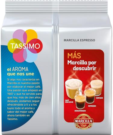  Tassimo Tassimo Marcilla Decaffeinated Coffee Capsules | 80 Capsules Compatible with Tassimo Coffee Makers - 5-Pack - Amazon Exclusive - Buy Online on GoSupps.com