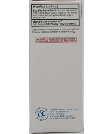 Children's Allergy Relief Liquid Oral Solution | Diphenhydramine HCl | Cherry Flavor | 4 Fl. Oz - Buy Online on GoSupps.com