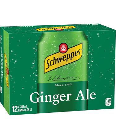 Schweppes Ginger Ale 355 mL Cans 12 Pack - Buy Online on GoSupps.com