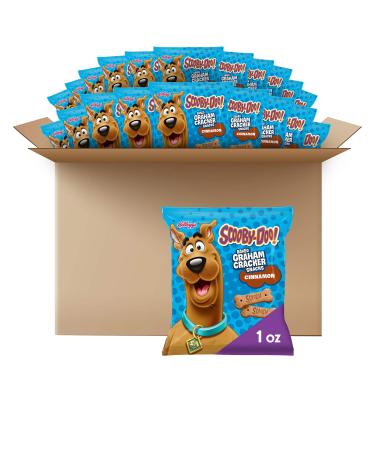 Kellogg's Scooby-Doo! Graham Cracker Snacks Cinnamon Made with Whole Grain 1 oz Bag (40 Bags)