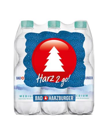 Bad Harzburger Medium Mineral Water (6 x 0.5L)