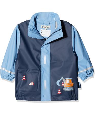 Playshoes Unisex Kid's 128 Construction Site Raincoat - Wind and Waterproof Rainwear - Buy Online on GoSupps.com