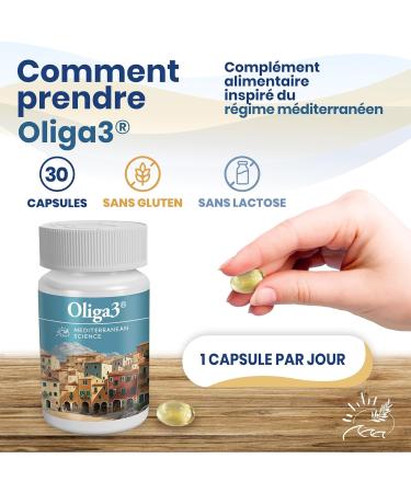 Omega-3 EPA DHA with Olive Oil Vitamins D & E | Premium Cardiovascular & Cognitive Health Supplement | 30 Capsules | Oliga3  - Buy Online on GoSupps.com