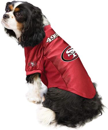 Littlearth NFL San Francisco 49ers Stretch Pet Jersey - Team Color (Large) - Buy Online on GoSupps.com
