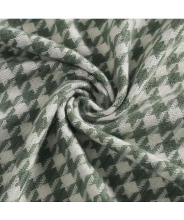 HANXIULIN Women's Warm Triangle Scarf - Black & Green Long Triangle Scarves with Buttons | One Size - Perfect for All Seasons - Buy Online on GoSupps.com