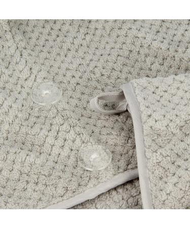 UB-STORE Luxury Grey Microfiber Hair Towel Wrap - Ultra Absorbent & Quick Dry Head Turban for All Hair Types - Luna Grey - Buy Online on GoSupps.com