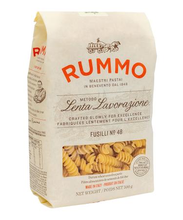 Rummo Fusilli No. 48 Authentic Italian Pasta Made with Durum Semolina Wheat 500g (Pack of 1)