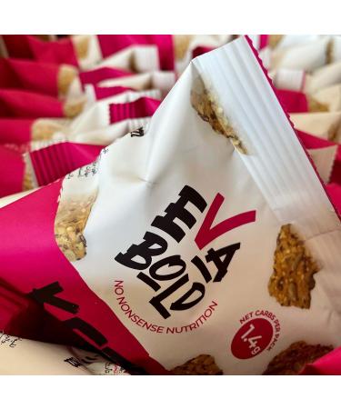 Eva Bold Za atar Keto Crackers 20x30g Bags | 1.4 Net Carbs | Gluten Free Vegan Keto Snacks & High Protein | Low Carb Seeded Crisp Breads | Plant Based Keto Food - Buy Online on GoSupps.com