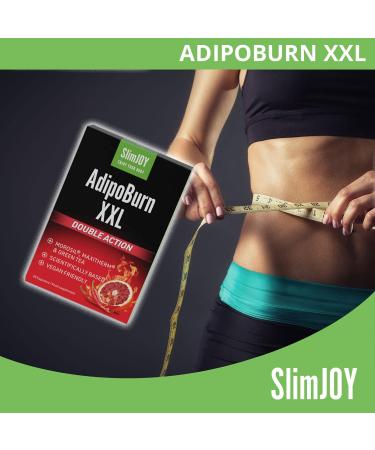 SlimJOY AdipoBurn XXL - Green Tea, Cayenne & Caffeine Extract - 90 Capsules + Free E-Book Guide - Buy Online on GoSupps.com