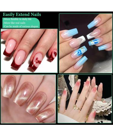 Buy 504 Pcs Nail Tips - Pre-Buff PMMA Resin Full Cover Ballerina Artificial Nails | DIY Nail Art Starter Kit - 10 Sizes - Buy Online on GoSupps.com