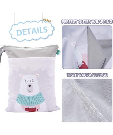 SEAUR Dry Wet Bag | Large Baby Diaper Bag for Kindergarten & Travel | Zippered Washable & Reusable | 30x40cm - Perfect for Swimming & Gym - Buy Online on GoSupps.com