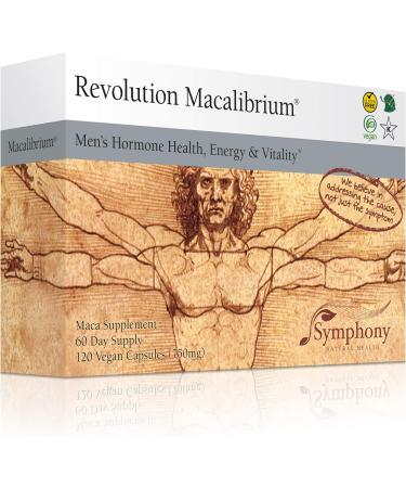 Revolution Macalibrium - Natural Gelatinized Maca Supplement for Men's Hormone Health Energy & Strength - 240 Vegan Capsules (120-Day Supply - Buy Online on GoSupps.com