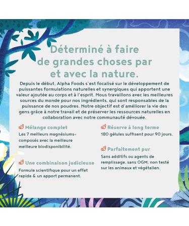 Multi-Magnesium 180 capsules highly dosed 7 bioactive sources of magnesium: phyto-magnesium magnesium bisglycinate citrate & glycinate - 2140mg of magnesium - Buy Online on GoSupps.com