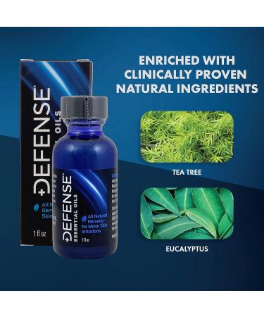 Buy Defense Soap Essential Oil - 100% Natural Tea Tree Jojoba & Eucalyptus Oil 1 Fl Oz | International Shipping Available - Buy Online on GoSupps.com