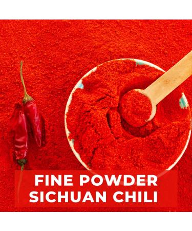 Szechuan Chili Powder 16oz - Medium Hot Crushed Red Pepper Flakes for Kimchi, Chili Oil & Stir-fry - 1LB Bulk Spice Seasoning for Pizza, Salads, BBQ & Tacos - Buy Online on GoSupps.com