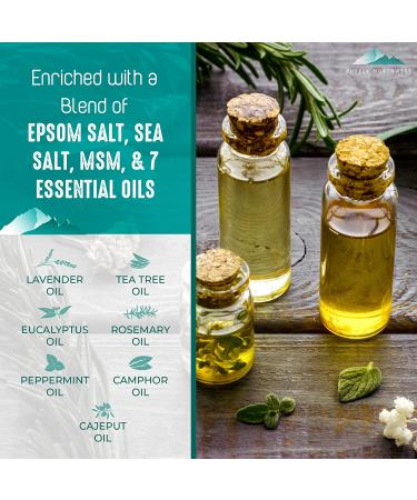 Purely Northwest Tea Tree Oil & Peppermint Foot Soak - 1lb Epsom Salt for Stubborn Foot Odor & Itching - Softens Dry Skin, Calloused Heels - Athlete's Foot Relief - Buy Online on GoSupps.com