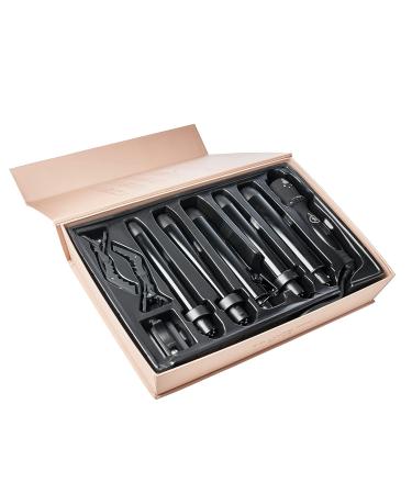 Bombay Hair Curling Wand Set - 5 in 1 Professional Tourmaline Curling Iron Kit with Heat Resistant Glove & Temperature Control | Perfect for Salon-Quality Curls - Buy Online on GoSupps.com