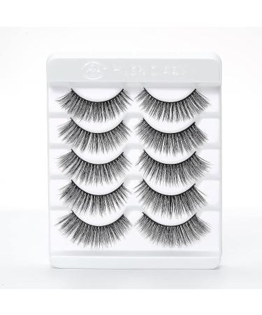 MLEN DIARY C-Sunny-5pairs Flutter Habit 3D Curl Faux Mink Lashes - 5 Pairs - Buy Online on GoSupps.com