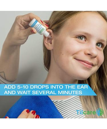 Tilcare Ear Wax Removal Drops - Gentle Ear Cleaning Solution for Adults and Kids - 0.5 Fl Oz - Buy Online on GoSupps.com