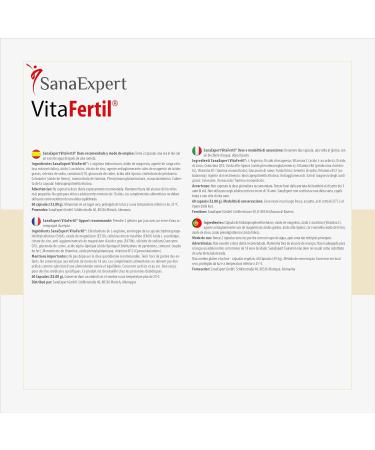 SANAEXPERT VIFAFERFIL Advantage Pack - 3x60 Capsules | Fertility Supplements for Men | L-Arginine Alpha Lipoic Acid & Folic Acid - Buy Online on GoSupps.com