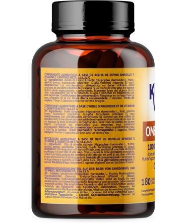 OMEGA 7 MAXX 180 G lules (Cure 3 Mois) Huile d Argousier 1000 mg Dose Journali re (500 mg/G lule) Om ga 3 6 7 9 + Vitamine E Peau et Muqueuses Confort Oculaire Naturel et Sans Gluten - Buy Online on GoSupps.com