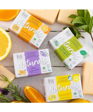 Little Soap Company Naturals Range - Bar Soap | Vegan Cruelty Free No SLS or Parabens Refreshing Cleansing Soap bars Natural Eco Friendly Body & Hand Soap 100g (Citrus & Lavender) (Pack of 2) Citrus & Lavender 100 g (Pack of 2) - Buy Online on GoSupps.com