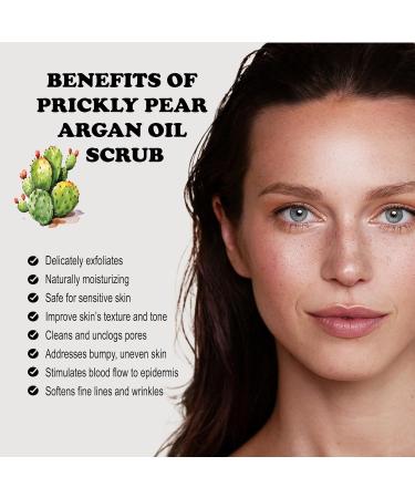 Zakia's Prickly Pear & Argan Oil Honey Scrub - 4 oz Jar for Face & Body | International Shipping Available - Buy Online on GoSupps.com