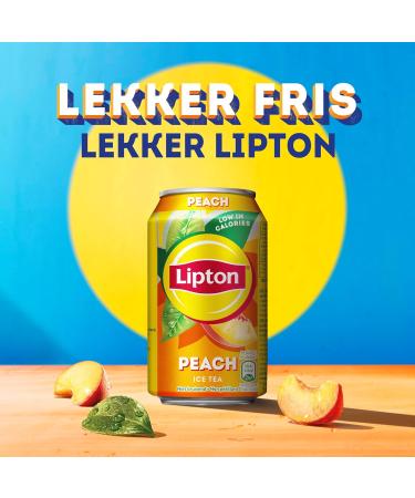 Boisson gazeuse Lipton Ice Tea Peach Blik 330 ml | 24 pi ces - Buy Online on GoSupps.com