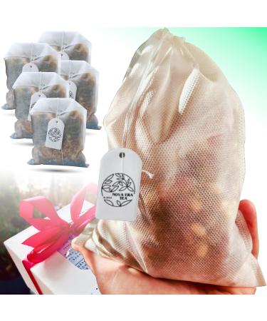 Generisch Nova Era Tea - Handmade Natural Bath Tea - Aromatherapy Natural Ingredients - Himalayan Salt Essential Oils Herbs - Skin Care Relaxation Wellness Bath (Set of 5)