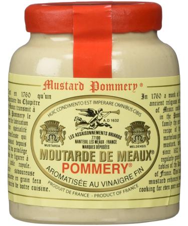 Pommery Mustard Meaux Moutarde in Pottery Crock, 3.5 oz 3.5 Ounce (Pack of 1)