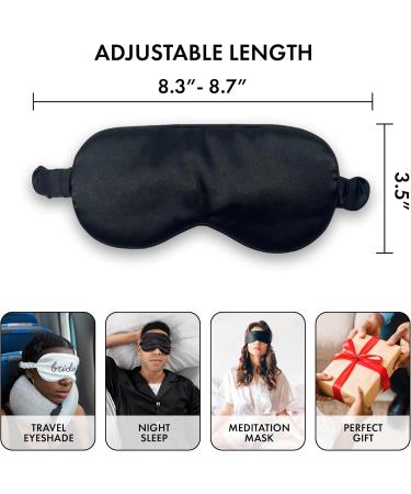 Adjustable Burgundy Satin Sleep Mask | Premium Comfort for Travel & Sleep | International Shipping Available - Buy Online on GoSupps.com