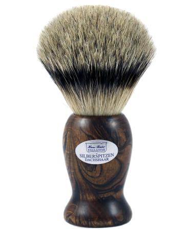 Hans Baier Brush Marbled Beech/21.5mm/Silvertip Badger/53181