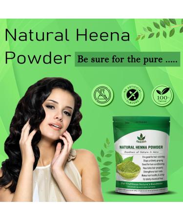 Havintha Natural Henna Powder for Hair - 8 oz (227g) | Pure Lawsonia Inermis for Healthy Hair - Buy Online on GoSupps.com